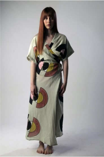 Vestido Kimono Wrap STELLA ARGENTUM